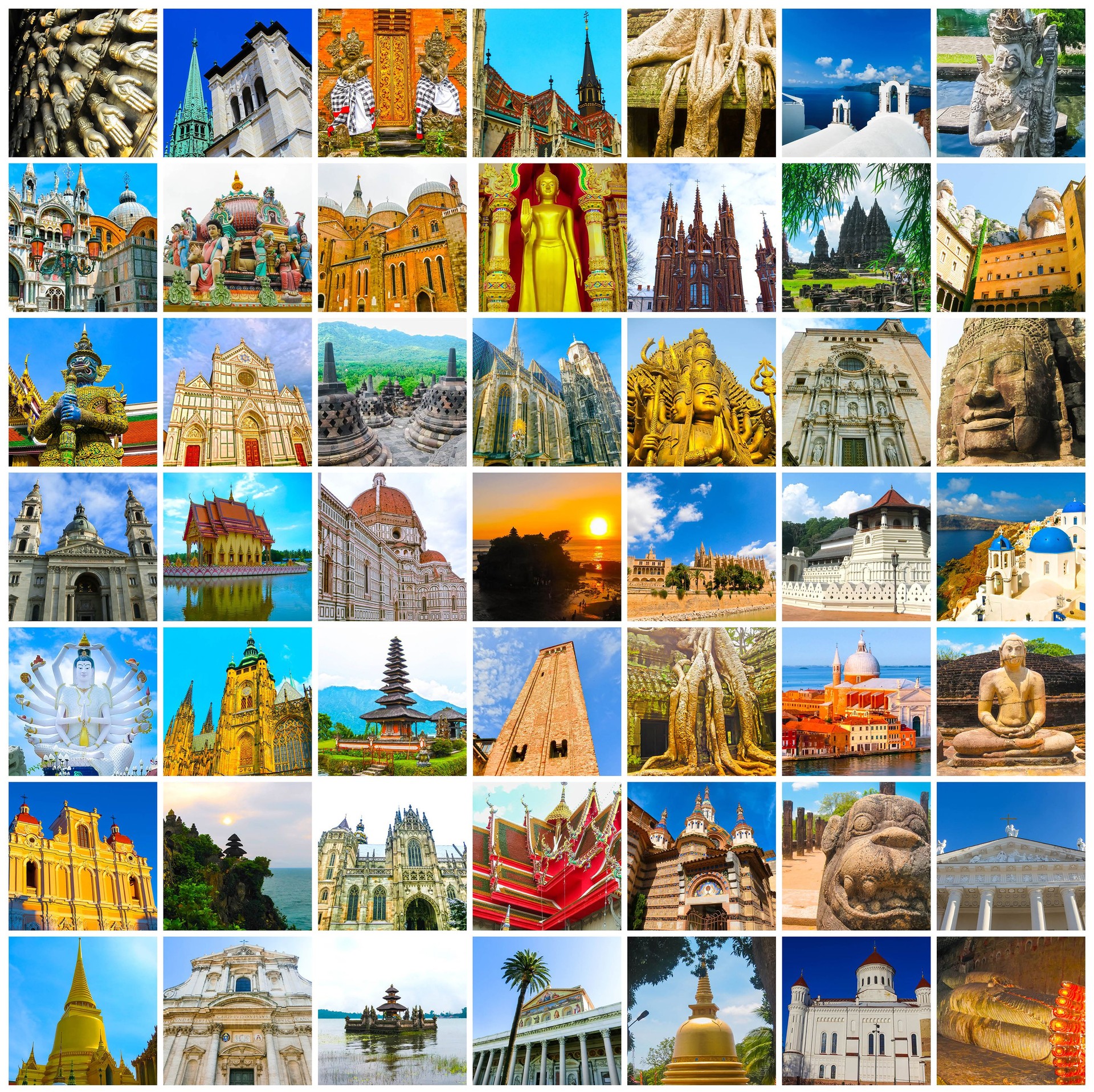 World Monuments Collage